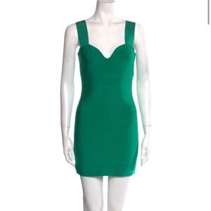 Herver Leger Square neckline Mini dress
